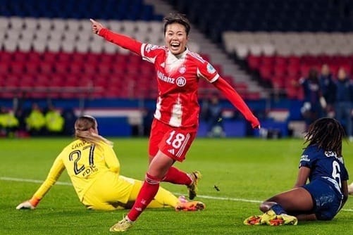 バイエルンMF谷川萌々子、女子CLでスーパーゴール！PSG戦で決勝点