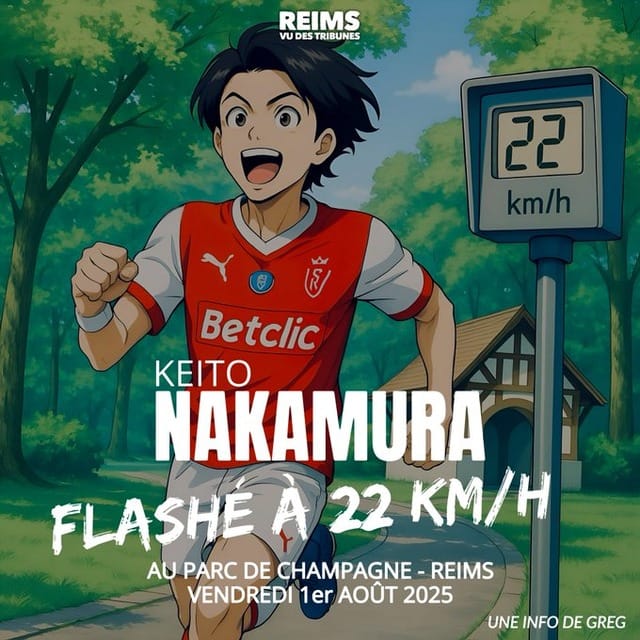 ◆朗報◆日本ツアーブッチした中村敬斗、ランス地元の公園で目撃される！「時速22ｋｍ/ｈで走ってた！」 by 仏メディア