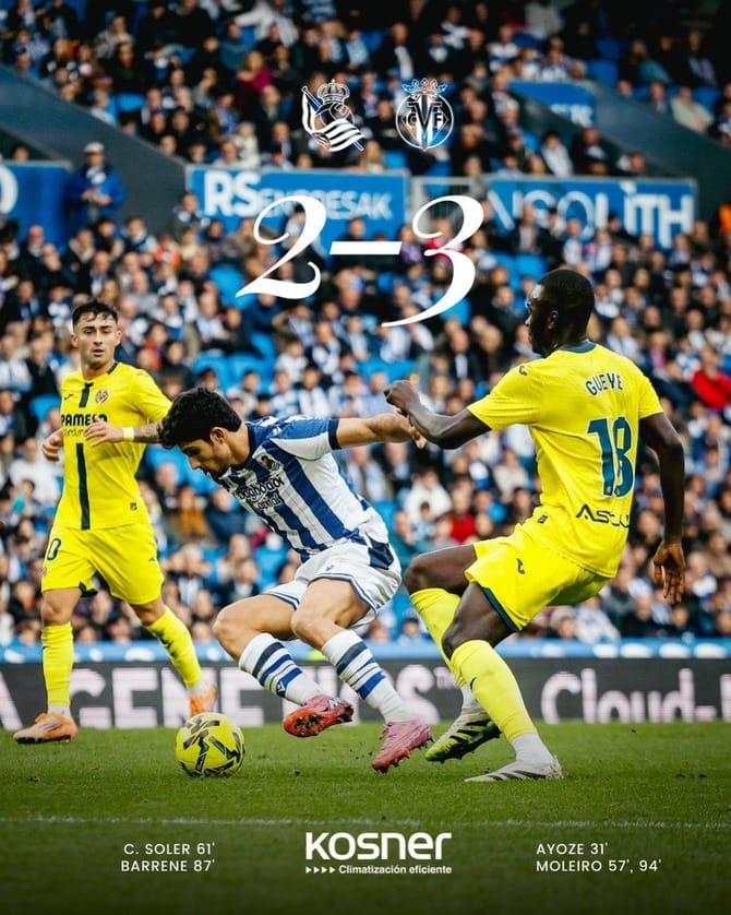 【速報】久保建英さん48試合ぶりのアシストを記録するもビジャレアルに敗けるwwwww